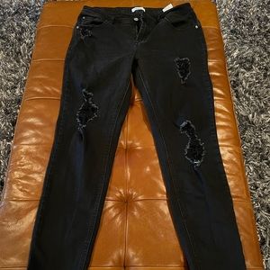 Kensie Jeans Effortless Ankle Midrise Ripped Jeans Size 8/29